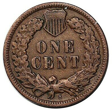 1908-S Indian Head Penny Back